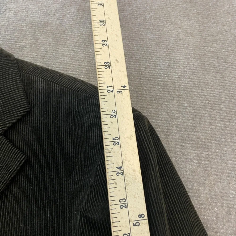 Lans'‎ End Blazer Mens 46 Regular Brown Corduroy Cotton Lined Jacket Classic